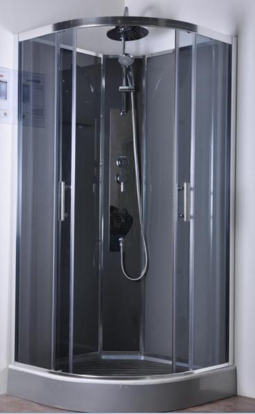 Commercial Quadrant Shower Cubicles , Curved Glass Shower Enclosures
