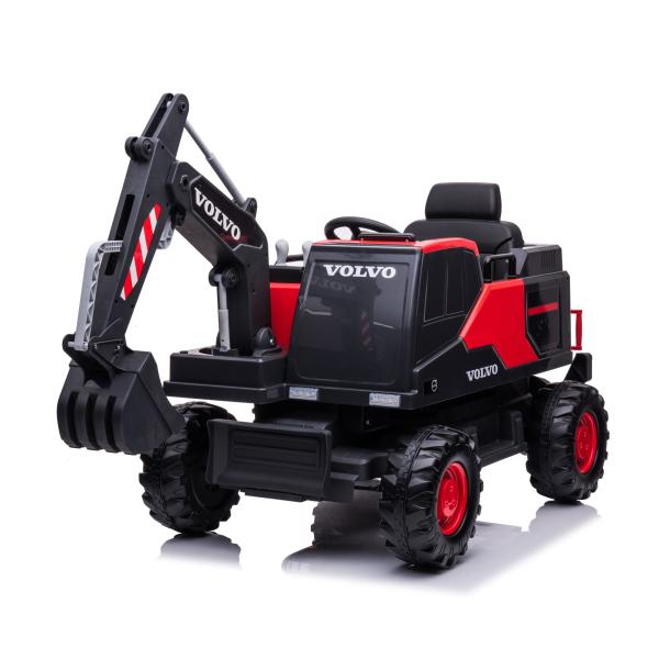 Unisex Electric Excavator Ride On Car for Kids 2 Seats Children Digger Toy Top