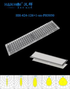 Wholesale 15°/30°/45°/60°/90° Available 126 In 1 5050LEDs 481×115×11.3mm Glare-Free Weather-Resistant Lens Stadium Lighting Lens from china suppliers