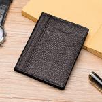 Rfid Blocking Genuine Leather Business Id License Card Holders Unisex Card