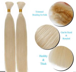 Wholesale Ash Blonde Virgin Remy Hair , Russian Straight Virgin Hair With Smooth And Soft from china suppliers