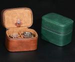TWO WATCH COLLECTION JEWELRY BOX CROSS-BORDER STRAP STORAGE COWHIDE WATCH BOX