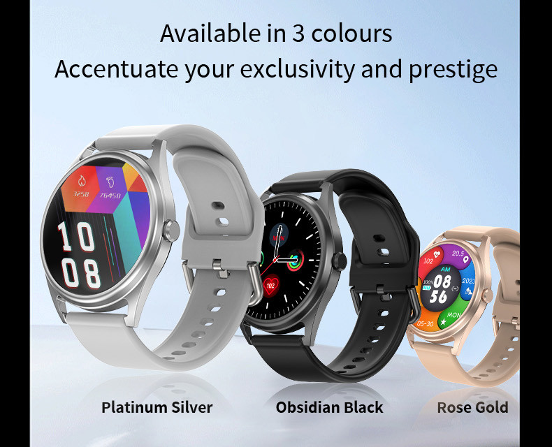 1.3 Inch IPS Fitness Smartwatch With Body Thermometer 64MB
