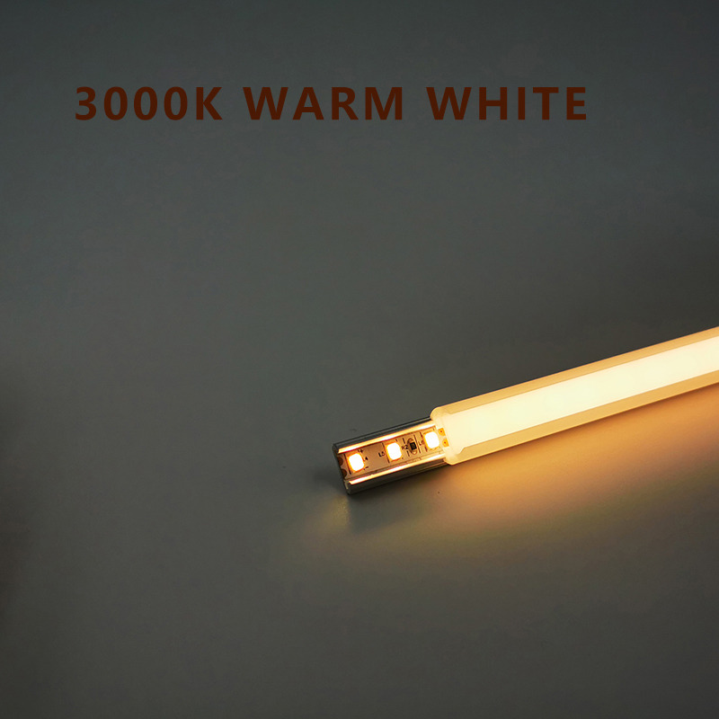 Undercabinet Warm White Glass Shelf Lights With Sensor And Aluminum Clips