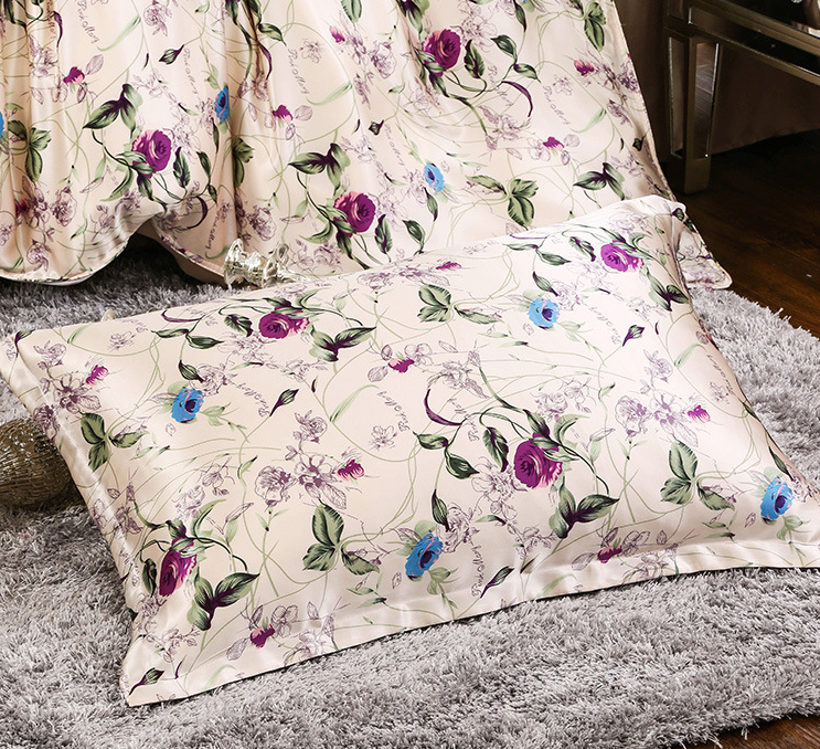 Printed Silk Fabric 6A Grade Pure Lightweight Silk Fabric 22mm Charmeuse