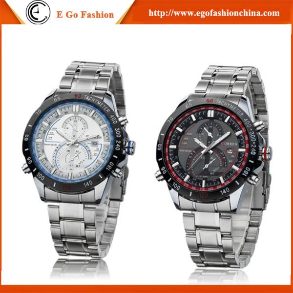 Fashion Wristwatch Man Men's Watch Quartz Watch Big Dial Watch Full Stainless