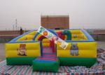 Kids Play Games Inflatable Playground / Fun City with 0.45mm - 0.55mm PVC