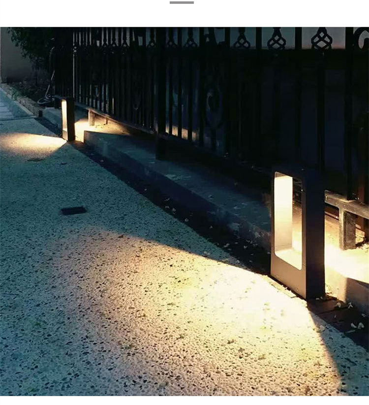 300mm Short Outdoor Lawn Lights 7w Energy Saving With Remote Control Function