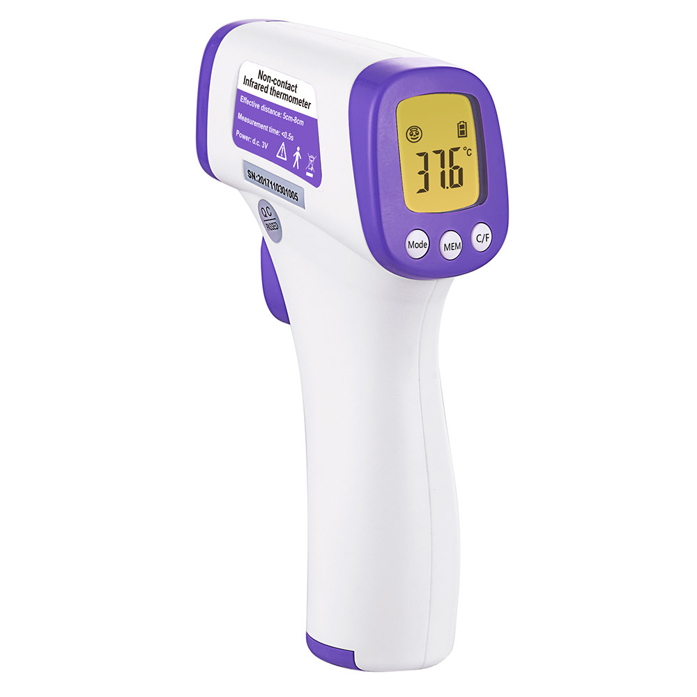 One Button Operation Non Contact Body Thermometer , Digital IR Infrared Thermometer