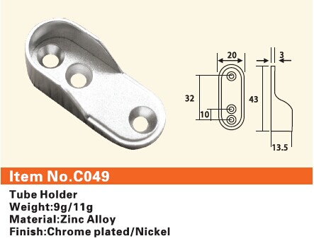 C049 Furniture connecting fittings:Tube Holder