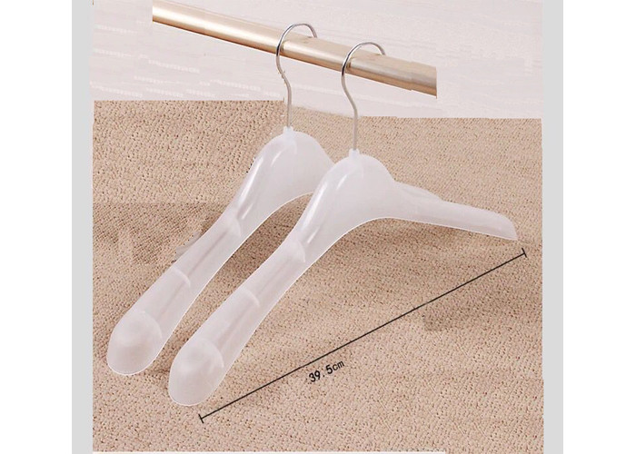 ABS Plastic Coat Pant Retail Clothes Hangers Customized For Shopping Mall