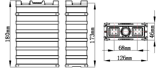 Lifepo4 Marine Battery 40Ah , Lithium Deep Cycle RV Battery Long Cycle Life
