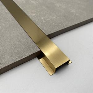 Wholesale Decorative Stainless Steel Profiles Tile Trim Metal Copper Ceiling Decorative Flat Line Strip from china suppliers