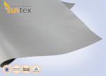 0.4mm Silicone Fiberglass Fireproofing Fabrics Used In Smoke Curtains Meets En