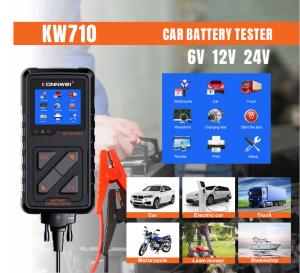 Wholesale 6v 12v 24v KONNWEI KW710 Car Battery Tester For Truck Motorcycle Vehicle from china suppliers