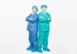 Long Sleeve SMS / Spunlace XXXL Disposable Surgical Gown