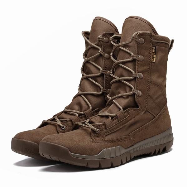 EVA Rubber Outsole Leather Security Hiking Tactic Training Boots Shoes Tactical