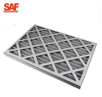 Pleated Industrial Air Filter Cardboard Frame G4 Cotton Hvac Oven Low Energy