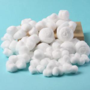 China Organic Cotton Medical Cotton Ball Disposable Soft Cotton Wool Balls on sale