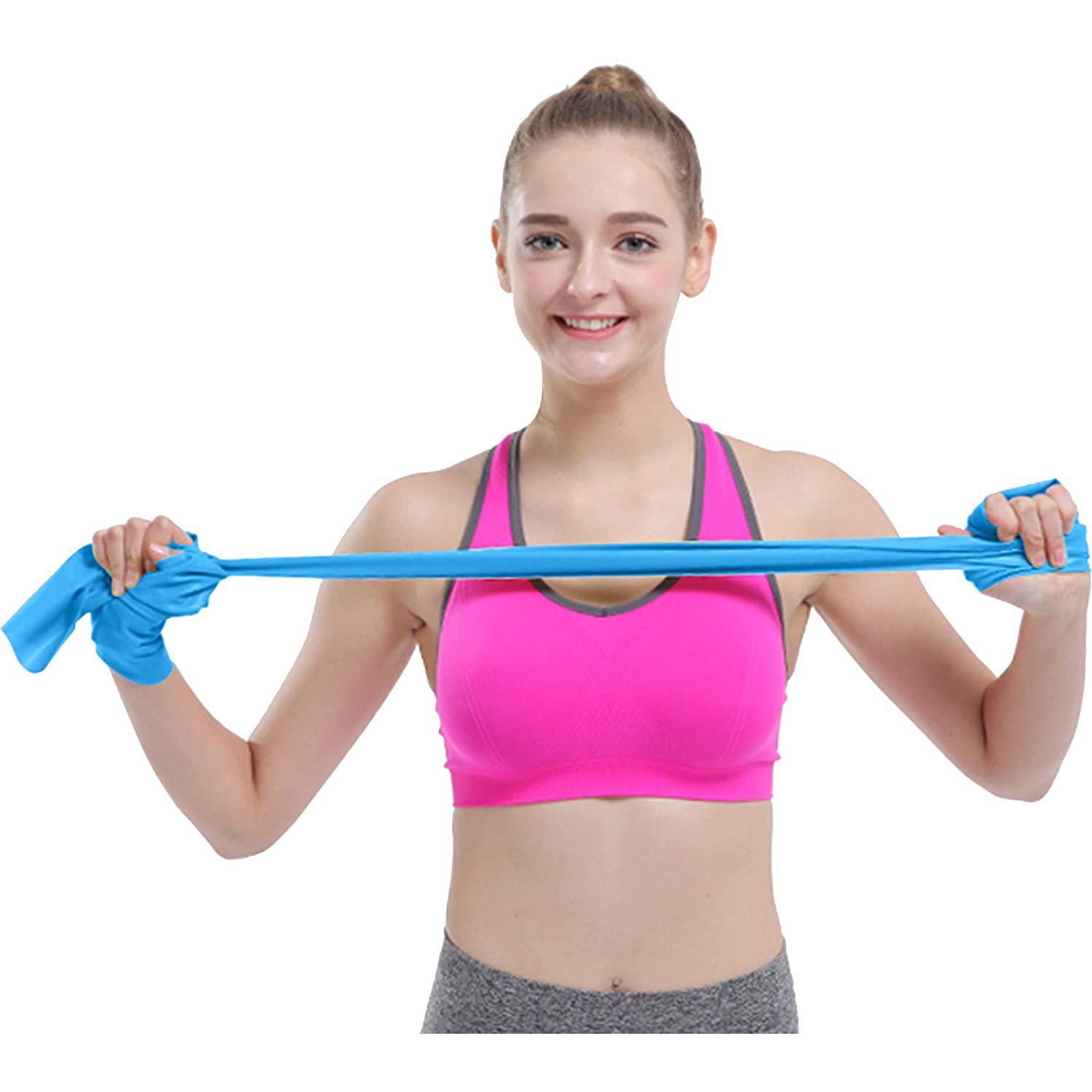 0.15mm 1.0mm Latex Elastic Yoga Pilates Band For Yoga Fitness