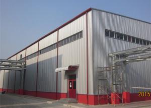 Wholesale Pre Manufactured Steel Buildings , Thermal Insulation Steel Building Workshop from china suppliers