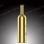 Round Vodka Electroplated Glass Crystal Bottle 500ml With Stopper