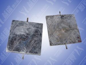 China Zinc anode sacrificial zinc alloy for cathodic protection on sale