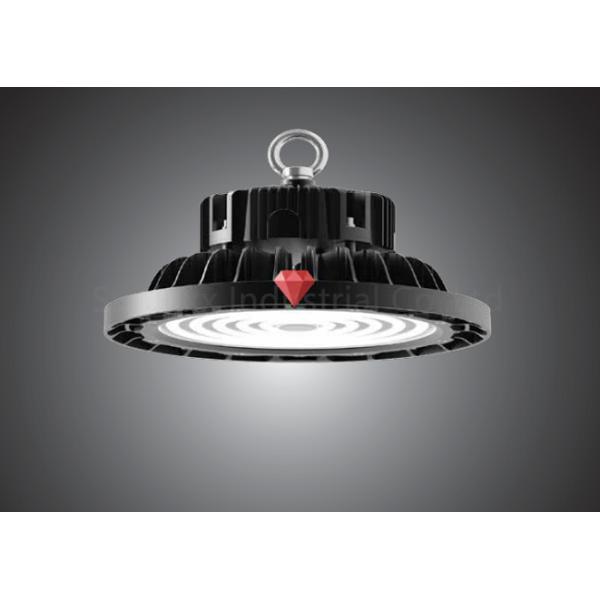 3 In 1 Dimmable UFO High Bay Warehouse Lighting Fixture With Black Color Shell