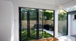 Aluminum Windproof Folding Door Heat-insulating Glass Door Soundproof Patio Door