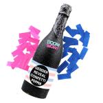 12.5" Champagne Bottle Gender Reveal Confetti Cannon For Baby Shower