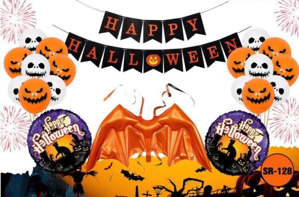 Wholesales Halloween Foil Balloons Wholesale Inflatable Cloud Double Print Mylar