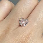 Wholesale Diamonds Synthetic Pink Lab Grown Diamond Heart Shape 1.78ct
