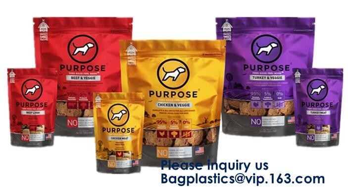 Pet Treat Food Pouch BAGS,Bath Salts Fishing Baits Garden & Building supplies STAND UP POUCHES SIDE GUSSET BAGS FLAT BOT