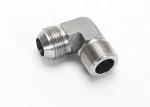 757 Bar Male NPT 38mm High Pressure Pipe Fittings , Stainless Steel 90 Degree