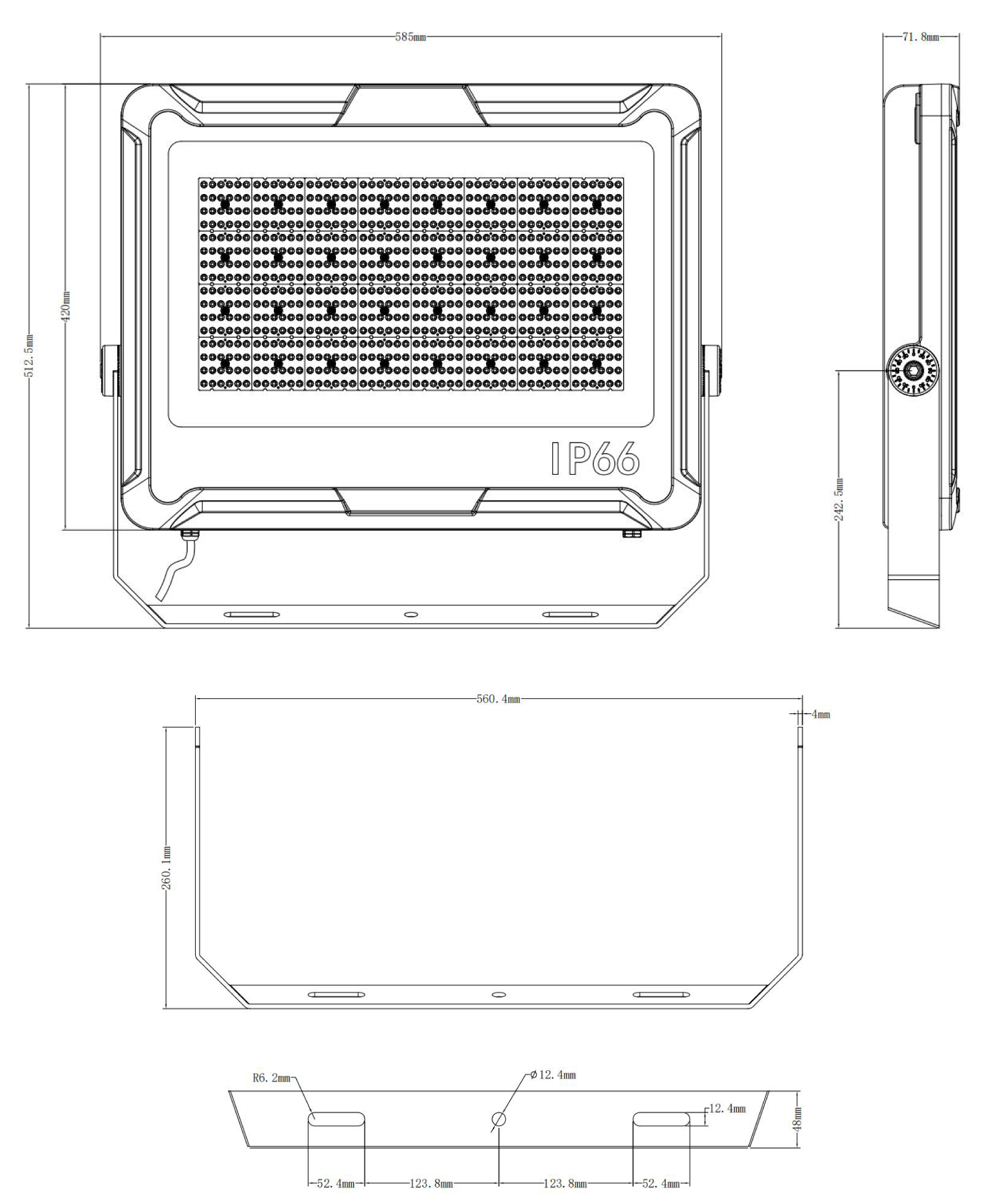500 Watts Outdoor Football Led Sports Stadium Light Outdoor flood light led
