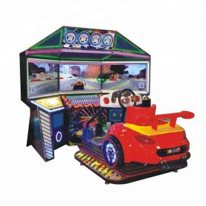 Wholesale 3 Screen Motor Racing Arcade Machine Crazy Motorbike Stable For Game Center from china suppliers