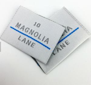Wholesale Private Brand Name Logo Neck Damask Endfold Woven Fabric Labels for Custom T - shirt from china suppliers