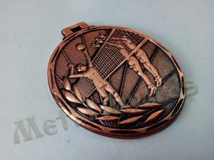 China 50 * 3mm Youth Sports Medals , Custom Made Coins Medallions For Volleyball on sale