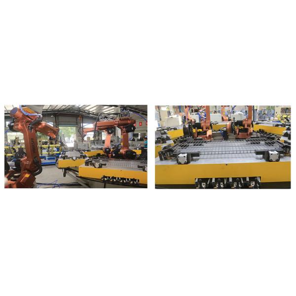 Hwashi Automatic MIG TIG Welding Robot With Rotating Station For Storage Rack Corner