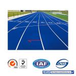 Red Blue Green Ventilate Harmless Synthetic Sports Flooring Track