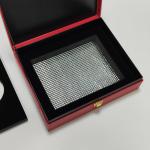 High quality caviar gift box in PU leather with gold foil logo for 30g and 125g