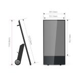 Portable Commercial Outdoor Digital Signage Displays Mobile IP65 43" Capacitive
