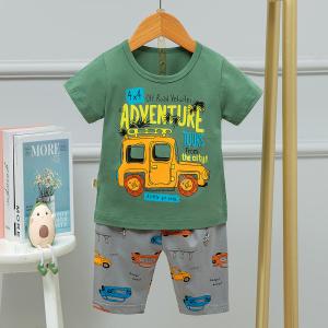Wholesale Open Station Wagon 80 -170cm Children'S Pajamas Shorts Sets Air Conditioning from china suppliers