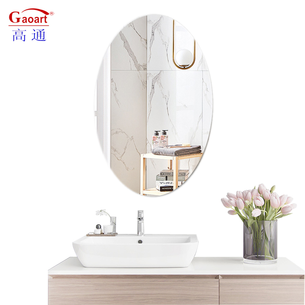 Modern Glass Design Antifog Barber Station for Bathroom Star Shape Wall Decoration