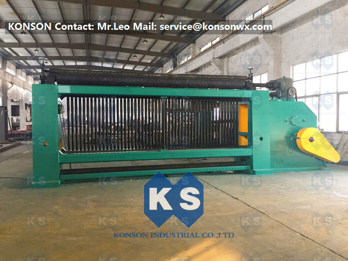 Automated Stop Gabion Mesh Machine For 2.2mm Galvanized Wire Gabion Mattress