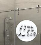 Stainless Steel Double Door Side Cabin Accessories Square Stabilizing Bar Shower