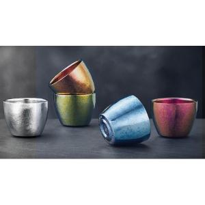 Wholesale Dishwasher Safe Titanium Tea Cup Set Hammered Finish 56ml Titanium Coffee Cup Compact Elegance Metal Tea Cup Easy To Clean 100% Recyclable Material from china suppliers