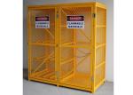 6 Feet Two Door Outdoor Propane Storage Cage , Gas Cylinder Storage Box