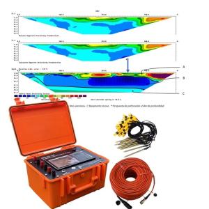 Wholesale GeoVES Borehole Water Detector Geo Resistivity Testing Machine For Groundwater Geophysical Underground Water Finder from china suppliers