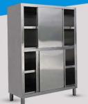 Commercial steel office furniture 4 lockers restaurant kitchen push-pull cabinet